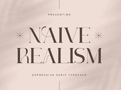 Free Naive Realism Display Font calligraphy display font display typeface elegant font font font awesome font family fonts handwritten lettering modern font modern fonts sans serif sans serif font script serif font type typedesign typeface vintage font