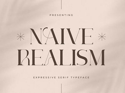 Free Naive Realism Display Font calligraphy display font display typeface elegant font font font awesome font family fonts handwritten lettering modern font modern fonts sans serif sans serif font script serif font type typedesign typeface vintage font