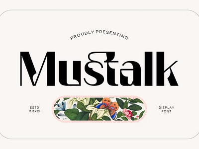 Free Mustalk Font