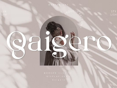 Free Qaigero | Modern Serif