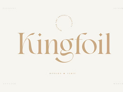 Free Kingfoil | Modern Stylish calligraphy design display font display typeface elegant font font awesome handwritten lettering modern font modern fonts modern serif modern stylish sans serif font script serif serif font type typedesign typeface vintage font