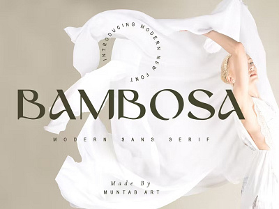 Free Bambosa | Modern Sans Serif aesthetic calligraphy chic classic display font display typeface elegant elegant font font awesome handwritten lettering modern modern font modern serif modern stylish sans serif font script serif font typedesign vintage font