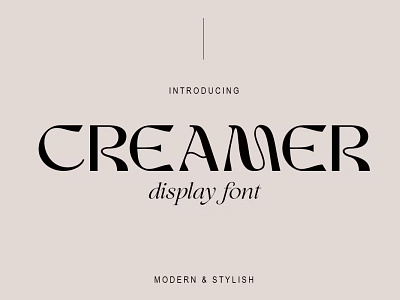 FREE Creamer | Display Font