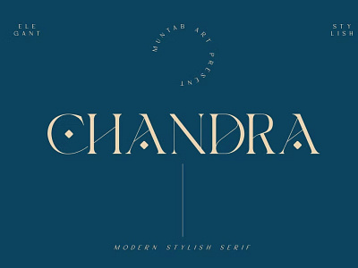 FREE Chandra | Modern Stylish aesthetic calligraphy chic classic display font display typeface elegant elegant font font awesome handwritten lettering modern modern font modern serif modern stylish sans serif font script serif font typedesign vintage font