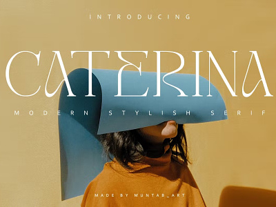 FREE Caterina | Modern Stylish calligraphy display font display typeface elegant font font font awesome font family fonts handwritten lettering modern font modern fonts sans serif sans serif font serif font type typedesign typeface ui vintage font