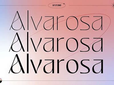 Free - Alvarosa Display Font