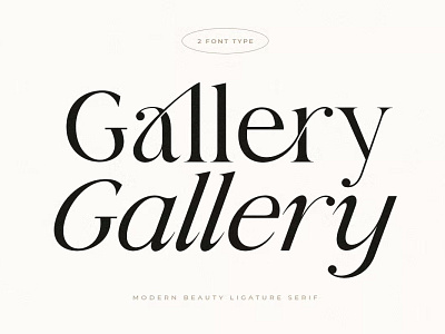 Free - Gallery Modern Beauty Ligature Serif