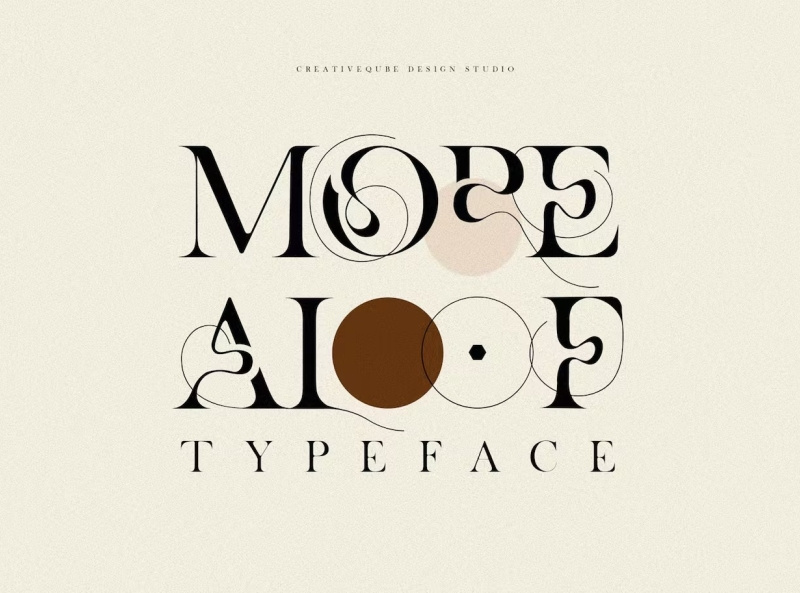 Free - More Aloof Typeface Font by Richarde Leei on Dribbble