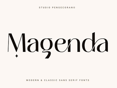 Magenda – Modern & Classic Sans Serif Fonts