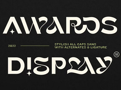 Awards - Stylish Display Sans