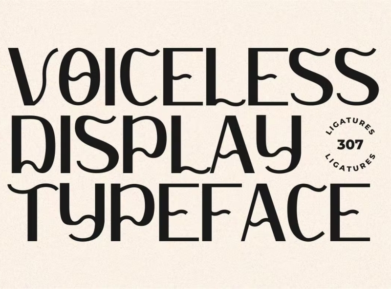 Free Voiceless - Unique Display Font by Top Elements on Dribbble