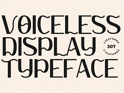 Free Voiceless - Unique Display Font