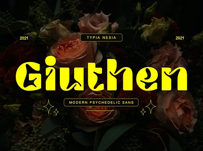 Free Giuthen - Modern Psychedelic Sans Serif calligraphy display display font font font awesome font family fonts lettering logo modern font modern fonts psychedelic psychedelic font sans serif sans serif font script serif font type typeface typography