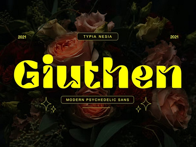 Free Giuthen - Modern Psychedelic Sans Serif