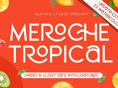 Meroche - Sweet Classy Sans Ligature + (Bonus) calligraphy display display font elegant font elegant fonts font font awesome font family fonts lettering logo fonts modern font modern fonts sans serif sans serif font script serif font type typeface typography