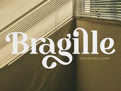 Bragille - Stylish Bold Serif Font