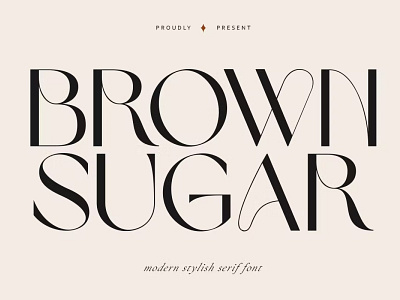 Brown Sugar | Modern Stylish Font calligraphy display display font elegant font elegant fonts font font awesome font family fonts lettering logo fonts modern font modern fonts sans serif sans serif font script serif font type typeface typography