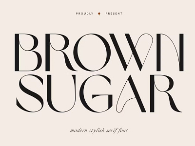 Brown Sugar | Modern Stylish Font