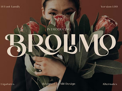 Bromilo Typeface calligraphy display display font elegant font elegant fonts font font awesome font family fonts graphic design lettering modern font modern fonts sans serif sans serif font script serif font type typeface typography