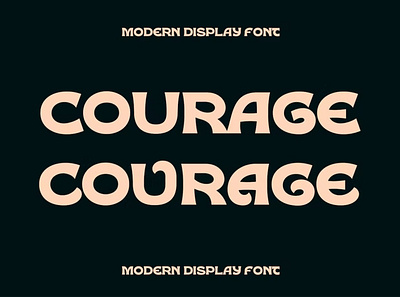 Courage - Modern Display Font calligraphy display display font elegant font elegant fonts font font awesome font family fonts graphic design lettering modern font modern fonts sans serif sans serif font script serif font type typeface typography