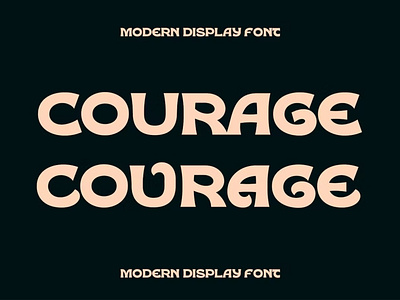 Courage - Modern Display Font