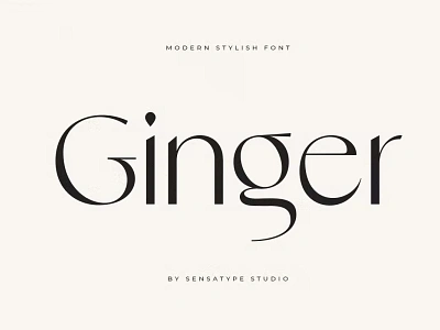 Ginger - Modern Stylish Font calligraphy display display font elegant font elegant fonts font font awesome font family fonts lettering logo fonts modern font modern fonts sans serif sans serif font script serif font type typeface typography