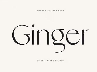 Ginger - Modern Stylish Font calligraphy display display font elegant font elegant fonts font font awesome font family fonts lettering logo fonts modern font modern fonts sans serif sans serif font script serif font type typeface typography