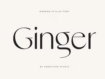 Ginger - Modern Stylish Font