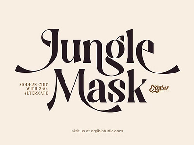 Jungle Mask font