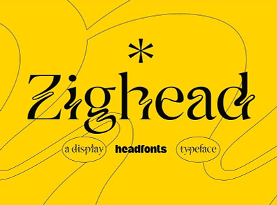 Zighead Display Font calligraphy display display font elegant font elegant fonts font font awesome font family fonts graphic design lettering modern font modern fonts sans serif sans serif font script serif font type typeface typography