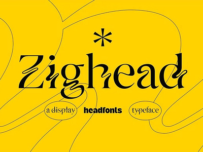 Zighead Display Font
