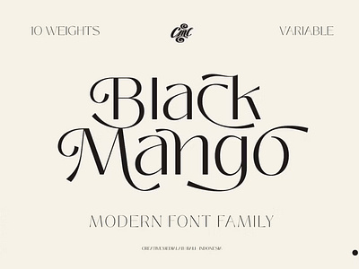 Black Mango Font - Modern Beauty Family