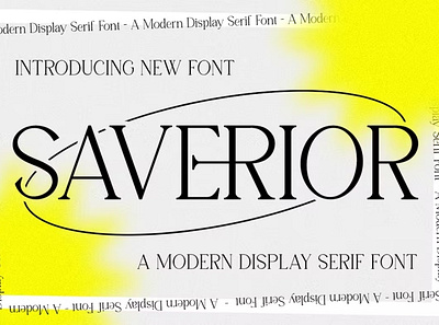 Free Saverior Advertisement Font calligraphy display font sans serif script type typeface
