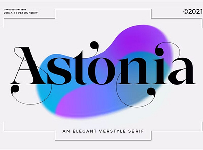 Free Astonia Display Font calligraphy display font sans serif script type typeface