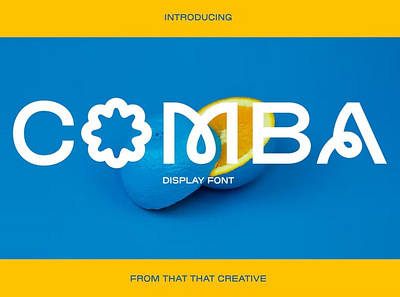 Free Comba Display Font calligraphy display font sans serif script type typeface