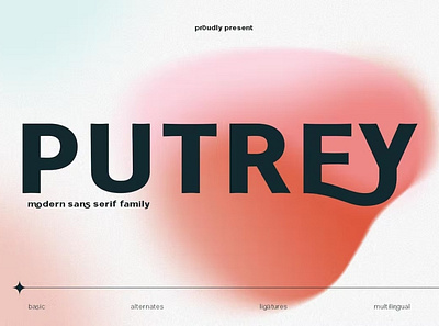 Putrey Typeface calligraphy display font sans serif script type typeface