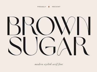 Brown Sugar Display Font calligraphy display font sans serif script type typeface