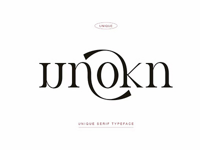 Unokn Unique Serif Typeface