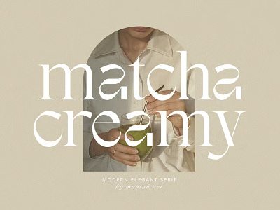 Matcha Creamy | Modern Classic Font cover cover lettering cover-lettering font font freebies fonts free freebies font freebies fonts freebies-font freelance freelance graphic design graphic design lettering lettering cover type typography