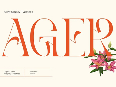 Ager - Logo Font