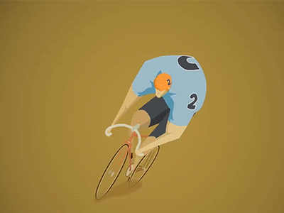 Bike 2d animation bicycle bike cycle fitness gif loop ride sport