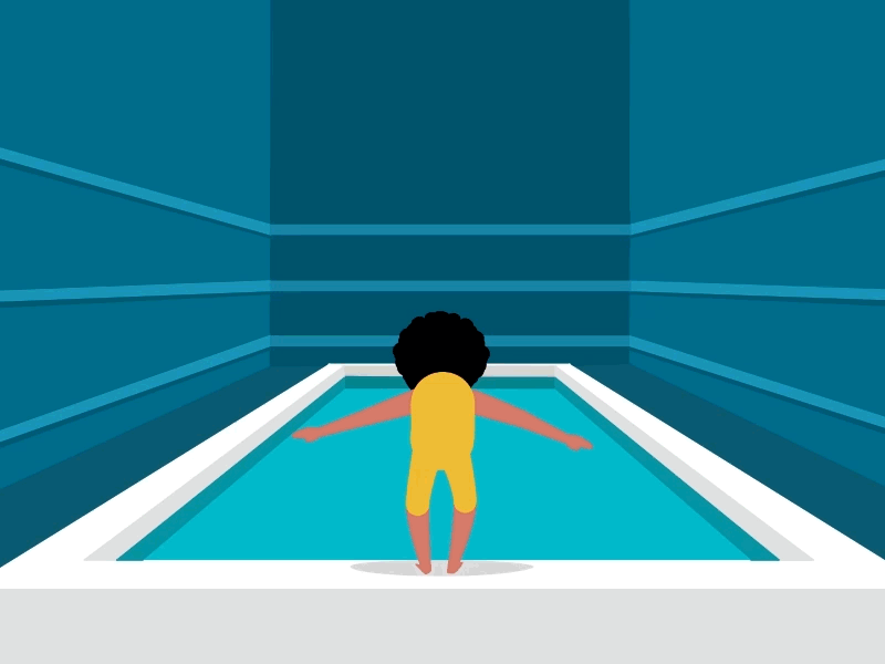 Pool Jump 2d animation gif illustration jump motion motion graphics pool sports summer swim water