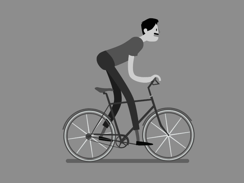 Bike Cycle 2d animation bike biking character cycle gif graphics illustration loop motion sports