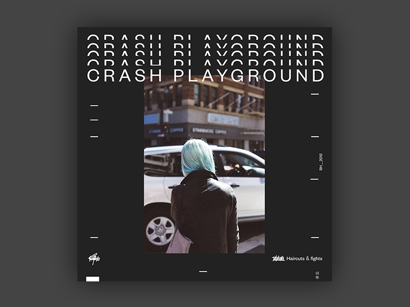 Crash Playground - Haircuts & Fights EP  Cover