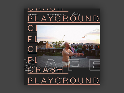 Crash Playground - Safe EP Cover brutalist design