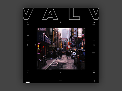 Valv - New Ground EP Cover brutalist design