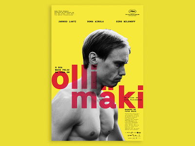 Olli mäki brutalist design poster typography