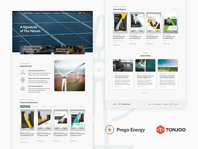 Progo Energy - Company Website Landing Page