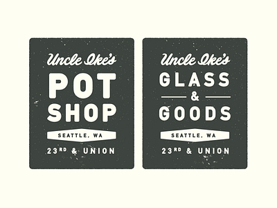 Uncle Ikes Logo branding logo pot shop uncle ikes