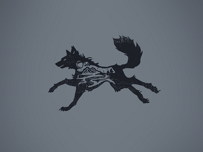 Wolf Tee illustration t shirt design